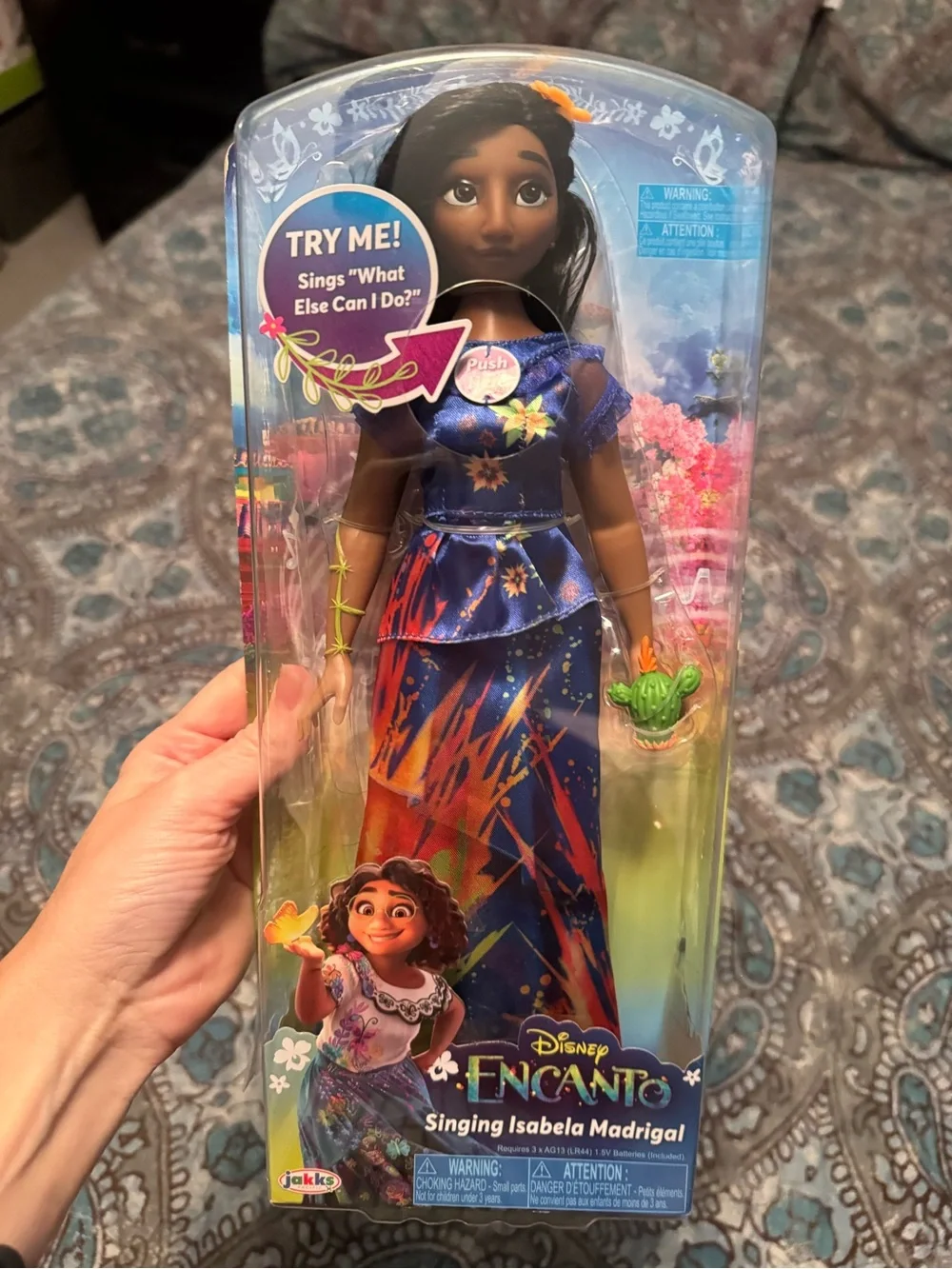 NWT Disney Encanto Singing Isabela Madrigal Doll – Blue Floral Dress